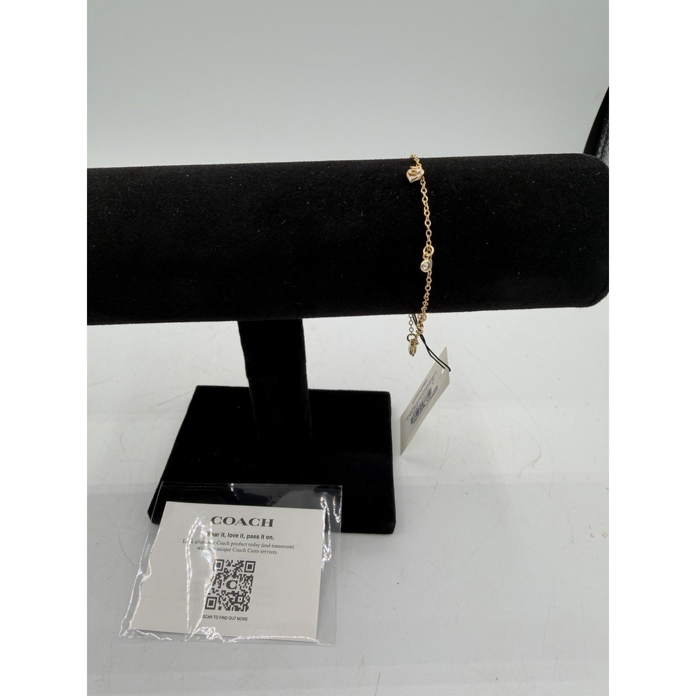✨ Coach Goldtone Charm Bracelet – Delicate, Understated & Elegant – NEW